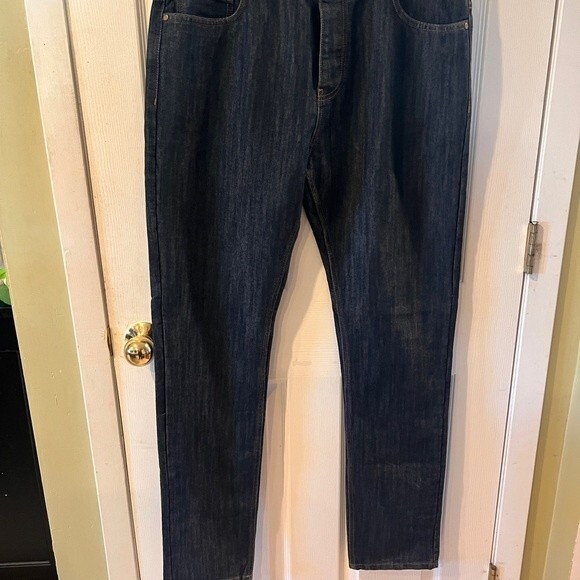 Denim Co Jeans Mens Size 36x34 Button Fly Slim Fit straight leg hipster skater - Picture 9 of 9